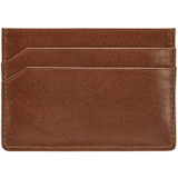 Back product shot of the Oroton Katoomba Credit Card Sleeve in Whiskey and Veg tanned leather for Men