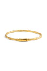 Front product shot of the Oroton Fife Bangle in 18K Gold and Sustainably sourced 925 Sterling Silver for Women