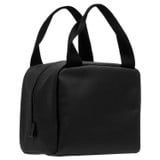 Back product shot of the Oroton KAIA LUNCH BAG in Black and Recycled Canvas With Coating for Women