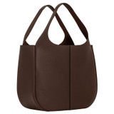 Back product shot of the Oroton Emilia Large Tote in Bear Brown and Pebble leather for Women