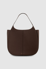 Front product shot of the Oroton Emilia Large Tote in Bear Brown and Pebble leather for Women