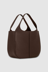 Back product shot of the Oroton Emilia Large Tote in Bear Brown and Pebble leather for Women