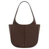 Front product shot of the Oroton Emilia Tote in Bear Brown and Pebble leather for Women