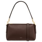 Front product shot of the Oroton Alice Crossbody in Bear Brown and Pebble leather for Women