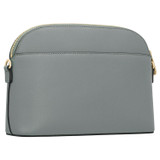 Back product shot of the Oroton Inez Slim Crossbody in Greystone and Saffiano Leather for Women