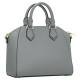 Back product shot of the Oroton Inez Mini Day Bag in Greystone and Saffiano Leather for Women