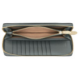 Internal product shot of the Oroton Inez Zip Book Wallet in Greystone and Saffiano Leather for Women