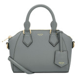 Front product shot of the Oroton Inez Tiny Day Bag in Greystone and Saffiano Leather for Women