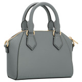 Back product shot of the Oroton Inez Tiny Day Bag in Greystone and Saffiano Leather for Women