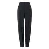 Front product shot of the Oroton Waiter's Pant in Black and 53% polyester, 42% wool, 5% elastane for Women