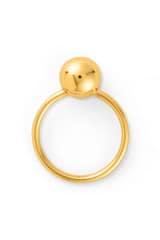 Front product shot of the Oroton Sphere Ring in 18K Gold and Sustainably sourced 925 Sterling Silver for Women