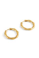 Front product shot of the Oroton Fife Large Hoops in 18K Gold and Sustainably sourced 925 Sterling Silver for Women