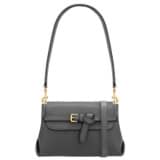 Front product shot of the Oroton Margot Small Top Handle in Dark Slate and Pebble leather for Women