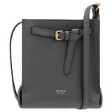 Front product shot of the Oroton Margot Tiny Bucket Bag in Dark Slate and Pebble leather for Women
