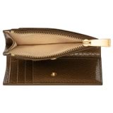 Internal product shot of the Oroton Mia Texture 10 Credit Card Mini Zip Wallet in Wicker and Textured leather for Women