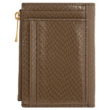 Back product shot of the Oroton Mia Texture 10 Credit Card Mini Zip Wallet in Wicker and Textured leather for Women