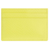 Back product shot of the Oroton Mia Texture Card Sleeve in Sicily Yellow and Textured leather for Women