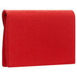 Back product shot of the Oroton Mia Texture Clutch in True Red and Textured leather for Women