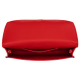 Internal product shot of the Oroton Mia Texture Clutch in True Red and Textured leather for Women