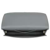 Internal product shot of the Oroton Mia Texture Clutch in Grey Flannel and Textured leather for Women