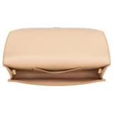 Internal product shot of the Oroton Mia Texture Clutch in Honey Nougat and Textured leather for Women