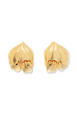 Front product shot of the Oroton Tulip Earrings in Gold and Brass for Women