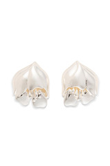 Front product shot of the Oroton Tulip Earrings in Silver and Brass for Women