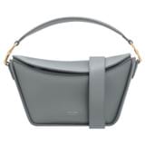 Front product shot of the Oroton Fable Small Day Bag in Grey Flannel and Smooth leather for Women
