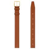 Front product shot of the Oroton Florence 35mm Belt in Cognac and Smooth leather for Women