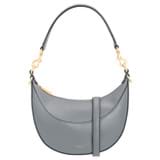 Front product shot of the Oroton Florence Small Shoulder Bag in Grey Flannel and Smooth leather for Women
