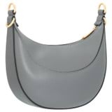 Back product shot of the Oroton Florence Small Shoulder Bag in Grey Flannel and Smooth leather for Women