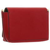 Back product shot of the Oroton Polly Crossbody in Dark Ruby and Pebble leather for Women