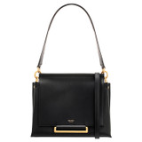 Front product shot of the Oroton Elm Medium Satchel Bag in Black and Smooth Pebble Leather for Women