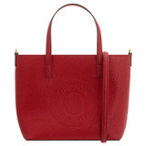 Front product shot of the Oroton Polly Small Tote in Dark Ruby and Pebble Leather for Women