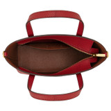 Internal product shot of the Oroton Polly Small Tote in Dark Ruby and Pebble Leather for Women