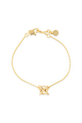 Front product shot of the Oroton Leah Chain Bracelet in Gold and Stainless Steel for Women