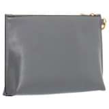 Back product shot of the Oroton Mia Pouch in Grey Flannel and Smooth leather for Women