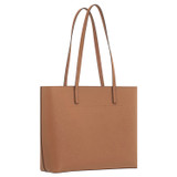 Back product shot of the Oroton Polly Medium Zip Tote in Tan and Pebble Leather for Women