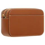 Back product shot of the Oroton Polly Smooth Zip Around Crossbody in Cognac and Smooth leather for Women