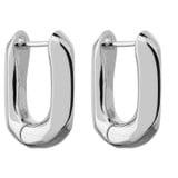 Front product shot of the Oroton Lacey Small Hoops in Silver and Brass for Women