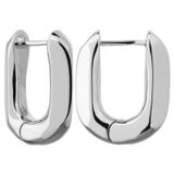 Front product shot of the Oroton Lacey Small Hoops in Silver and Brass for Women