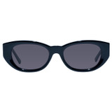 Front product shot of the Oroton Nadja Sunglasses in Black and Bio acetate (Biodegradeable) for Women