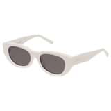 Front product shot of the Oroton Nadja Sunglasses in Cream and Acetate for Women