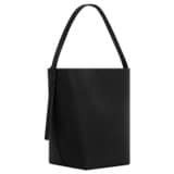Back product shot of the Oroton Ellis Hobo in Black and Pebble leather for Women