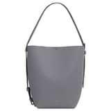 Front product shot of the Oroton Ellis Hobo in Grey Flannel and Pebble leather for Women