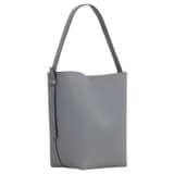 Back product shot of the Oroton Ellis Hobo in Grey Flannel and Pebble leather for Women