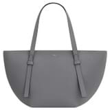 Front product shot of the Oroton Ellis Medium Tote in Grey Flannel and Pebble leather for Women