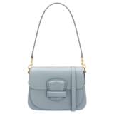 Front product shot of the Oroton Carter Small Day Bag in Dusk Blue and Smooth leather for Women