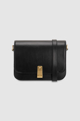 Front product shot of the Oroton Etta Large Day Bag in Black and Smooth leather for Women