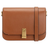 Front product shot of the Oroton Etta Large Day Bag in Amber and Smooth leather for Women